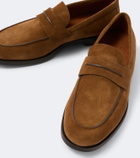 Zegna Suede penny loafers