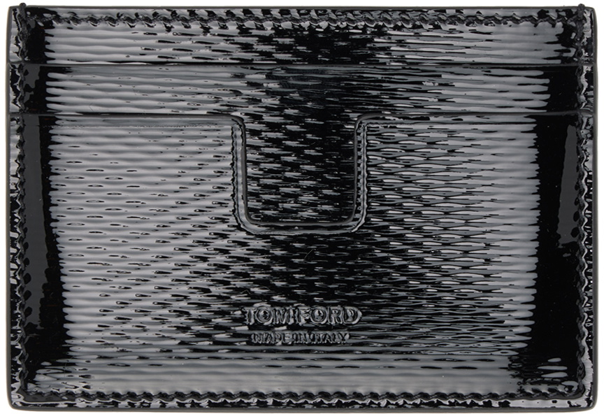 Tom Card TOM FORD Black Vertigo T-Line Card Holder TOM FORD