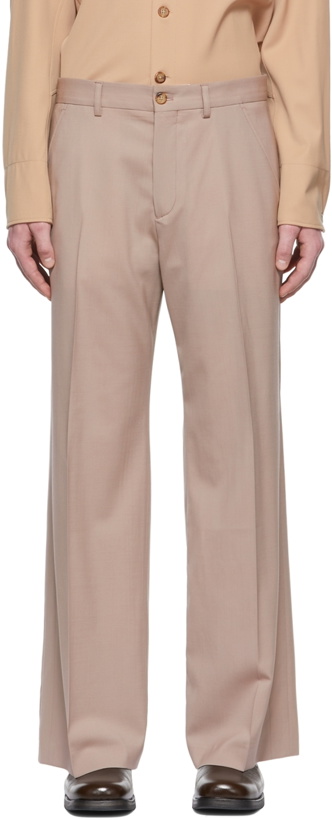 Photo: Our Legacy SSENSE Exclusive Taupe Virgin Wool Trousers