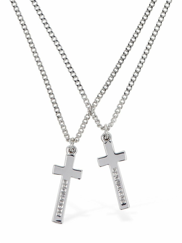 Photo: DSQUARED2 - Jesus Double Chain Necklace