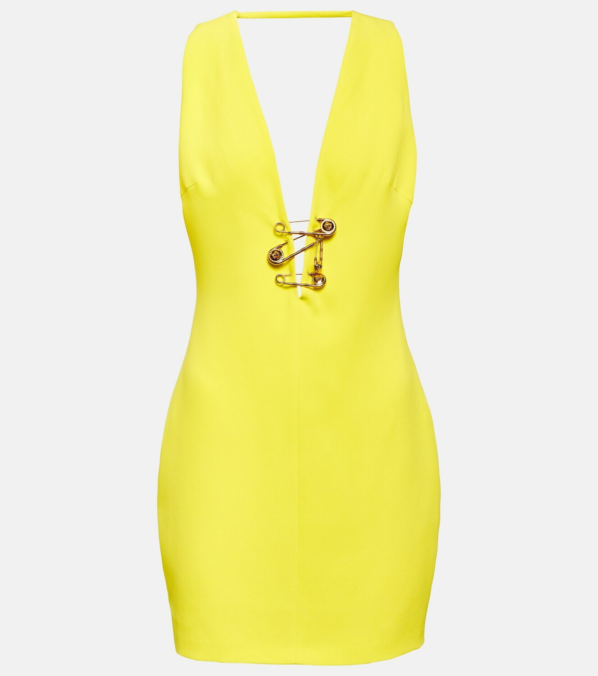 Versace Safety Pin silk minidress Versace
