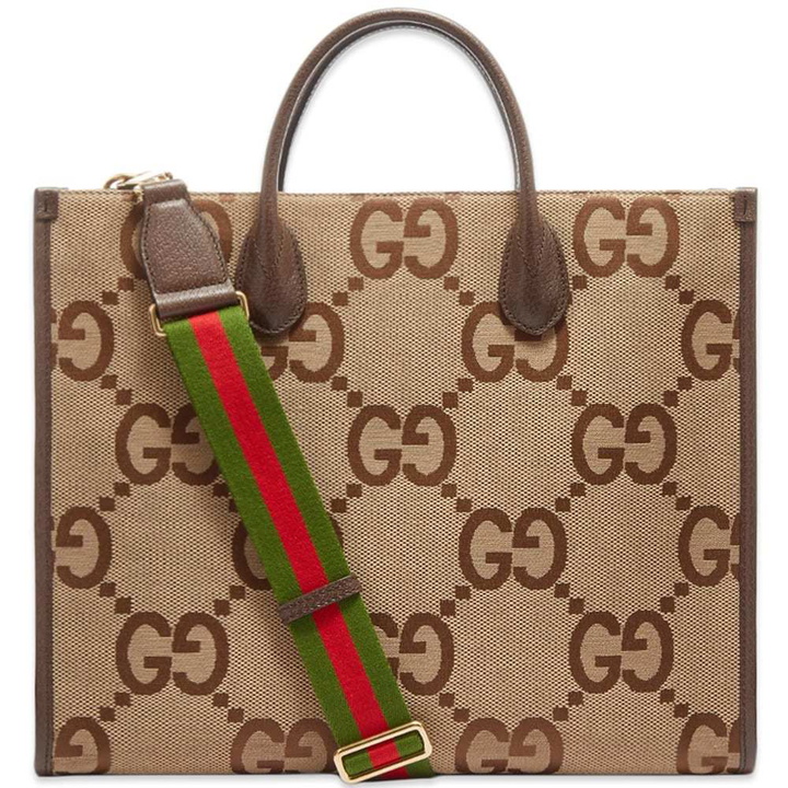 Photo: Gucci Jumbo GG Jacquard Tote