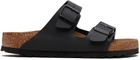 Birkenstock Black Regular Arizona Soft Footbed Sandals