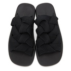 Bottega Veneta Black Intrecciato Sandals