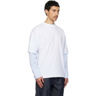 EGONlab White Sculpted Cotton Shirt T-shirt