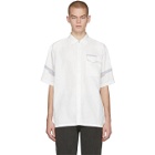C2H4 White Time Secret-Service Short Sleeve Shirt