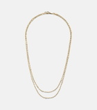 Suzanne Kalan 18kt gold chain necklace with diamonds