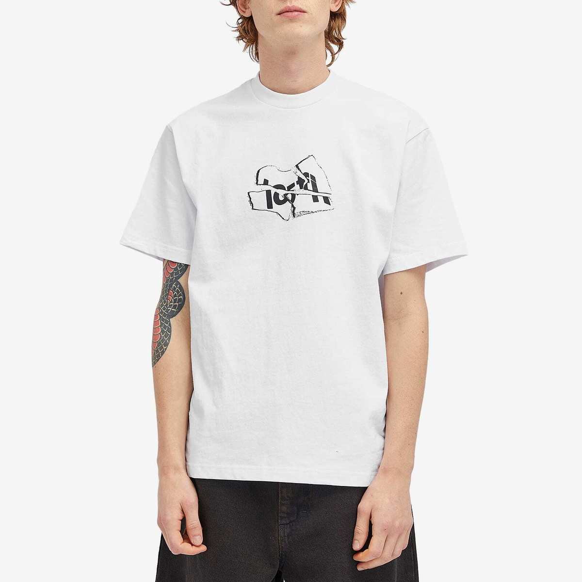 Lo-Fi Men's Broken Logo T-Shirt in Black
