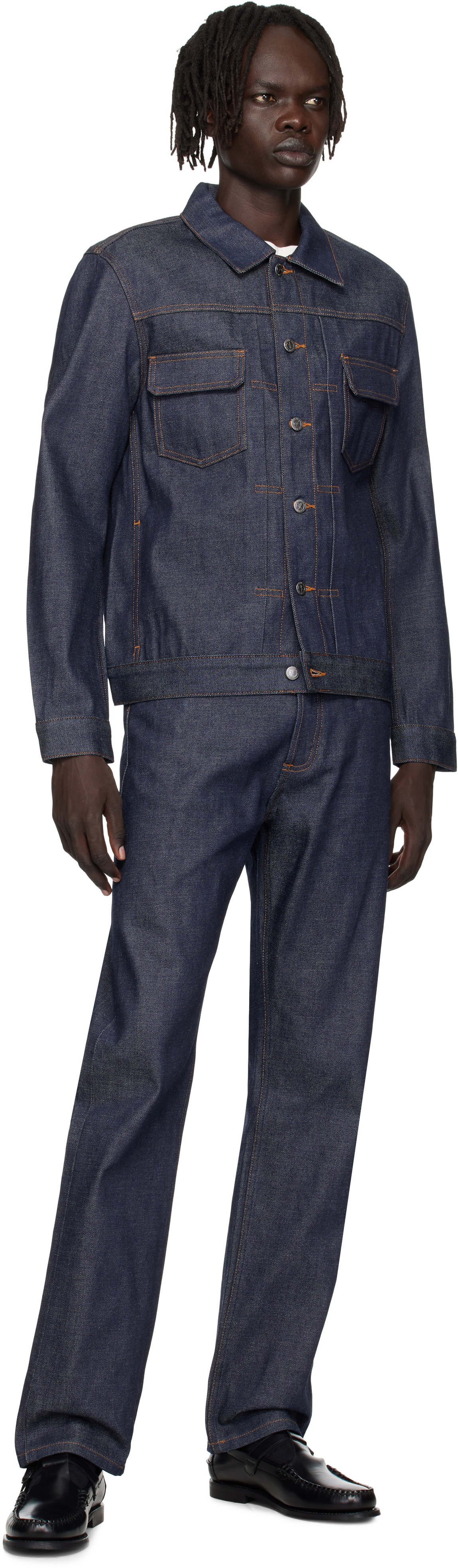 A.P.C. Navy Veste Work Denim Jacket A.P.C.