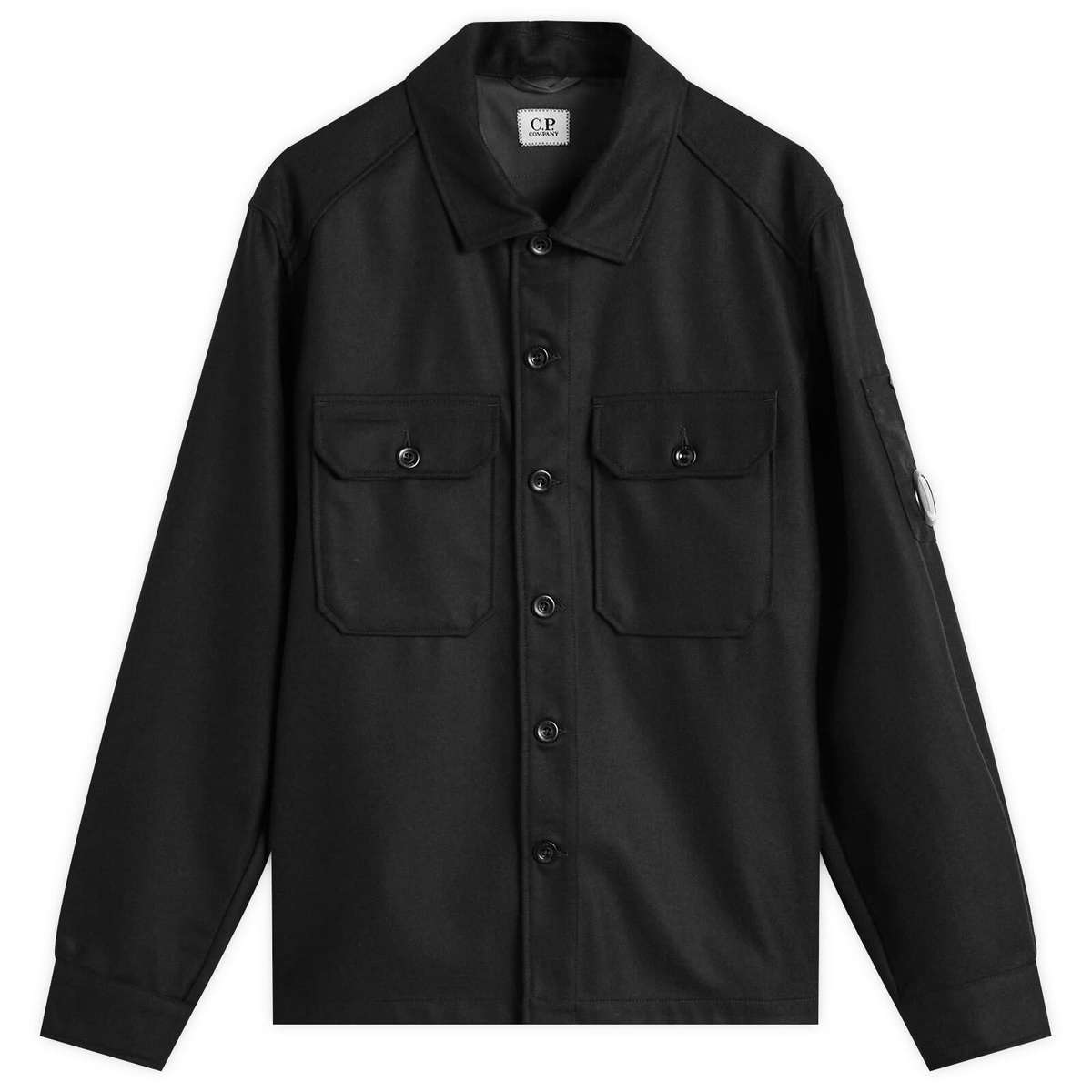 C.P. Company Men's CS II Lens Detail Shirt in Black C.P. Company