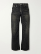 Neighborhood - Washed Straight-Leg Jeans - Black