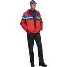 Polo Ralph Lauren Red Down Logo Sport Puffer