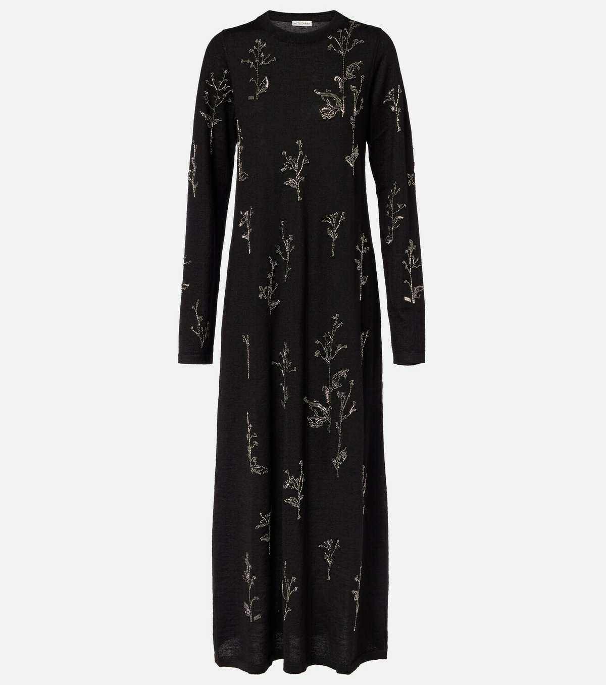 Altuzarra Beaded wool and silk maxi dress