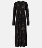 Altuzarra Beaded wool and silk maxi dress