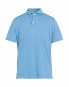 Fedeli Mens Polo shirt Light in Blue