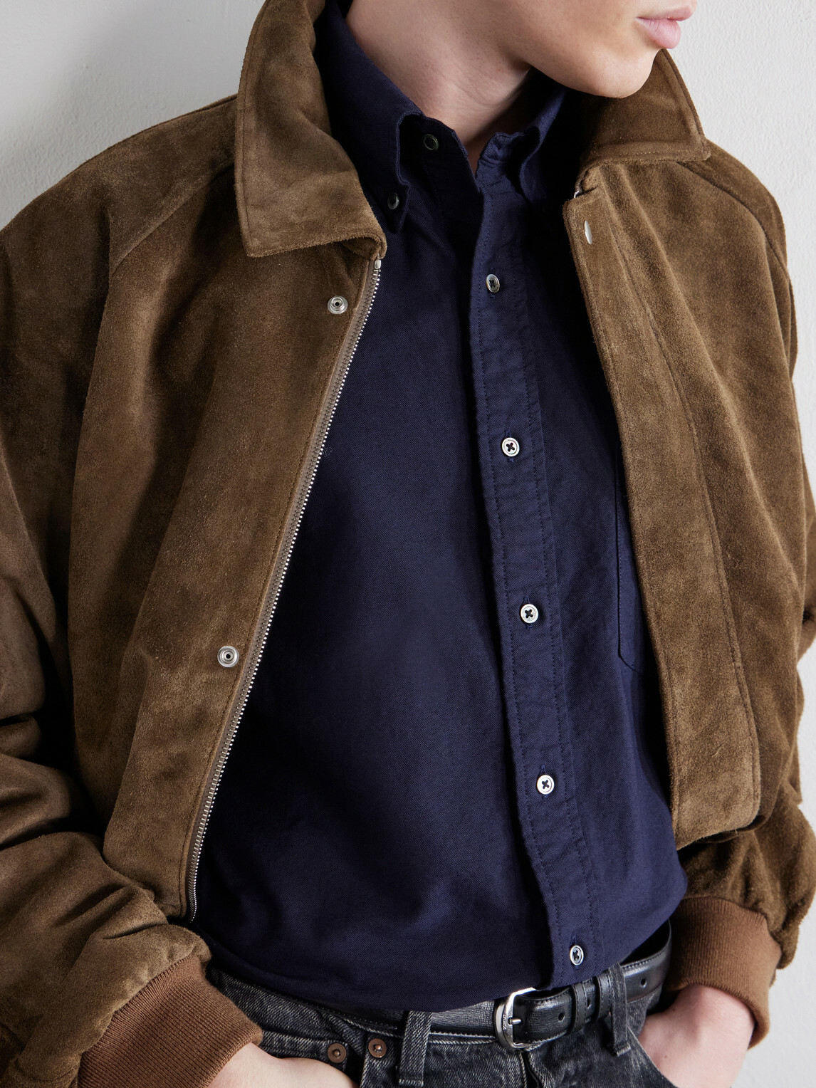 Graphpaper - Cotton-Oxford Shirt - Blue