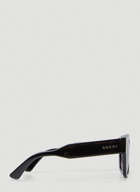 Round Frame Sunglasses in Black