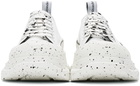 Alexander McQueen White Paint Tread Slick Low Sneakers