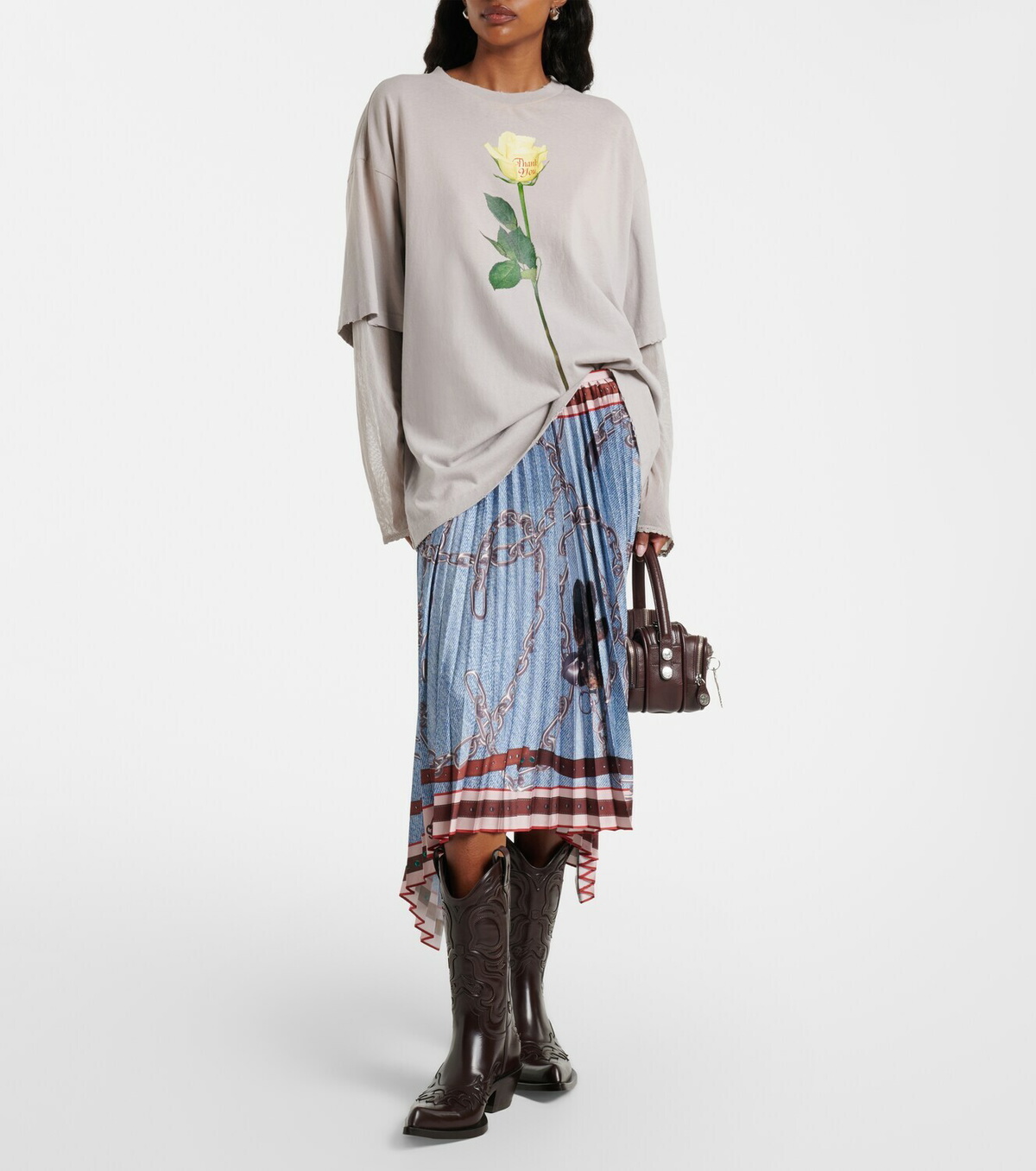Acne Studios Bouni leather cowboy boots