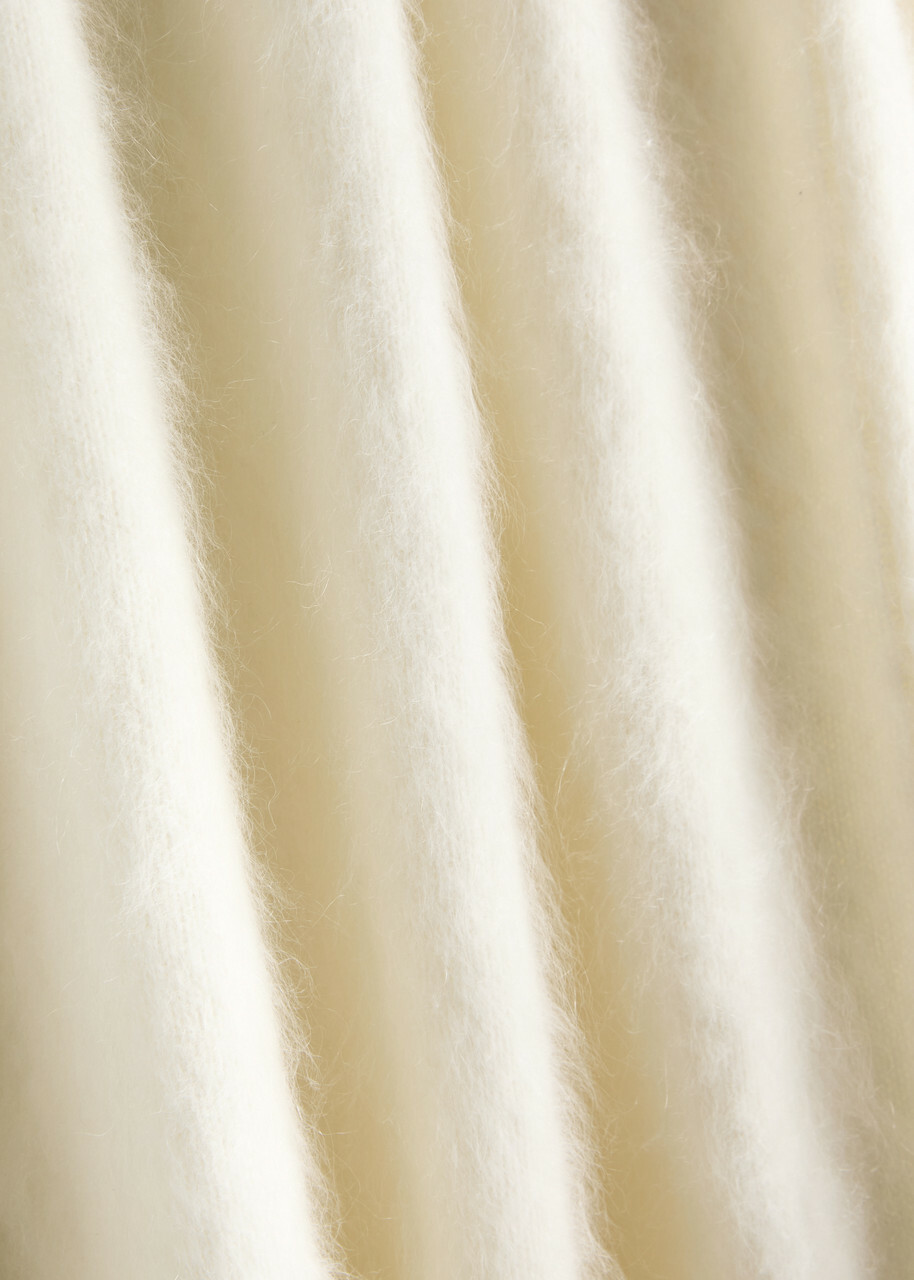 Lisa Yang Asta Brushed Cashmere Maxi Skirt Cream