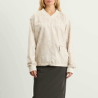TOGA ARCHIVES Women's V-Neck Ripstop Pullover in Off White