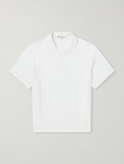 Onia - Cotton and Linen-Blend Polo Shirt - White