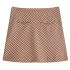 House Of Sunny Women's Marie Mini Skirt in Wine Multi