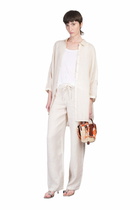 120% Lino Shirt In Beige Linen