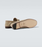 Gucci Horsebit 1953 GG debossed suede loafers