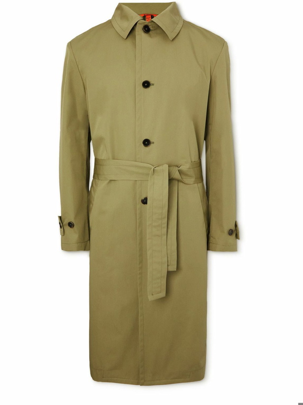 Photo: Barena - Paramar Belted Cotton-Twill Trench Coat - Green