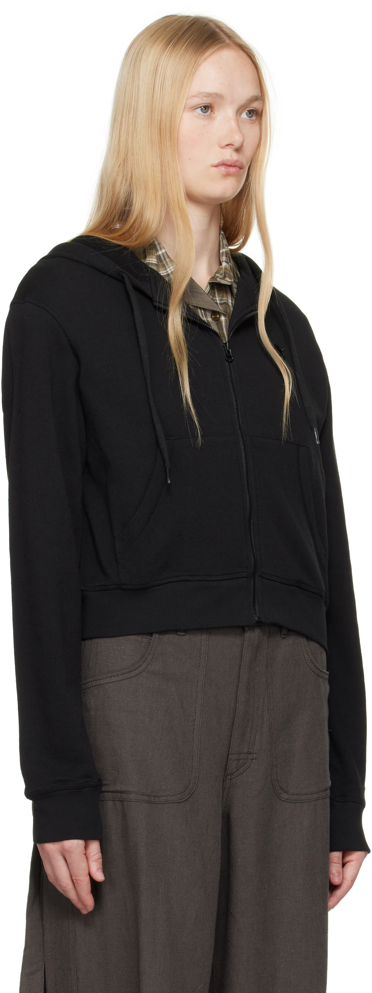 OPEN YY Black Lounge Zip Hoodie OPEN YY