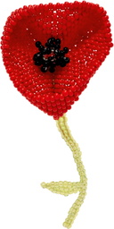 Pura Utz SSENSE Exclusive Big Poppy Ear Stick Single Earring
