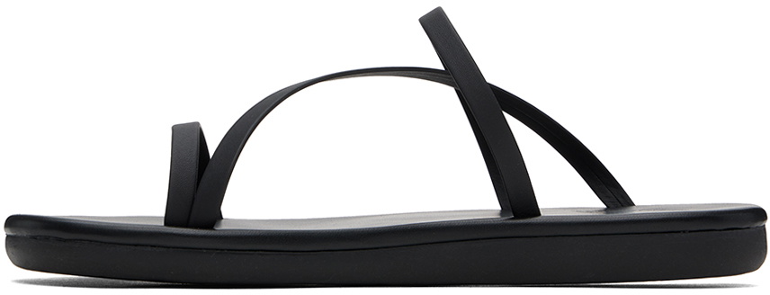 Ancient Greek Sandals Black Parthena Sandals