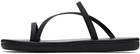 Ancient Greek Sandals Black Parthena Sandals