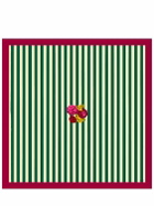 LISA CORTI Nizam Stripes Green Square Tablecloth