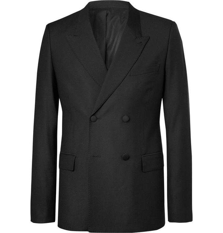 Photo: AMI - Double-Breasted Wool Blazer - Men - Black