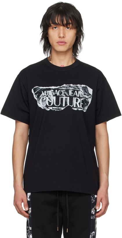 Photo: Versace Jeans Couture Black Magazine T-Shirt