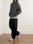 Nike - Sportswear Club Logo-Embroidered Fleece Jacket - Gray