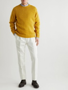 Kingsman - Slim-Fit Tapered Cotton and Linen-Blend Trousers - White