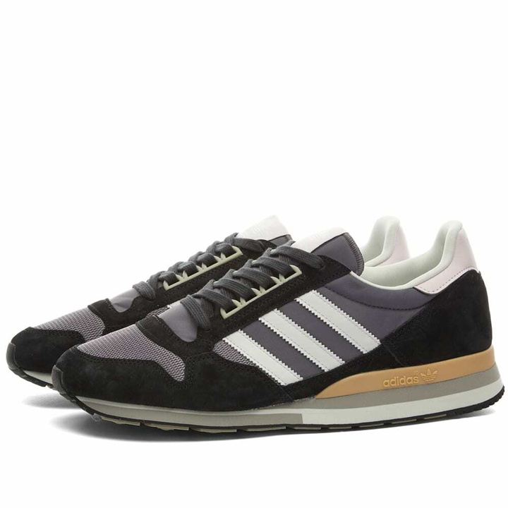 Photo: Adidas Men's ZX 500 Sneakers in Core Black/Almost Pink