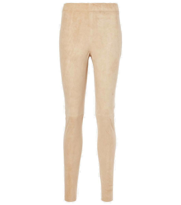 Photo: Joseph Mid-rise suede leggings
