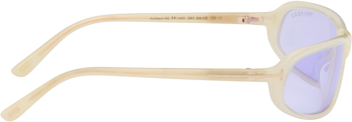 TOM FORD Off-White Addison Sunglasses