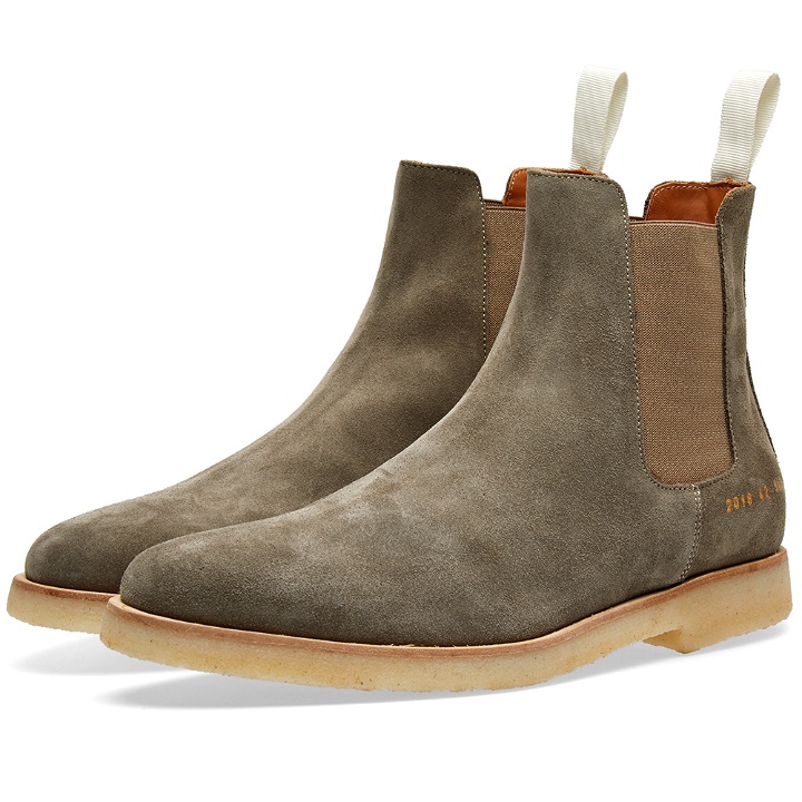 Photo: Common Projects Chelsea Boot Suede