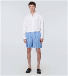 Jacquemus Le short Trivela striped cotton shorts