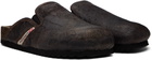 Diesel Brown D-Woodstock Slip-on Loafers