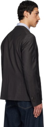 Paul Smith Brown Two-Button Patch Pocket Blazer