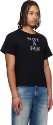 R13 Black 'Not A Fan' Boy T-shirt
