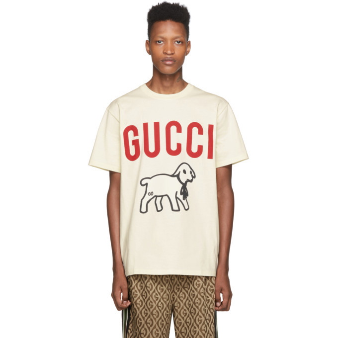 Photo: Gucci Off-White Printed T-Shirt