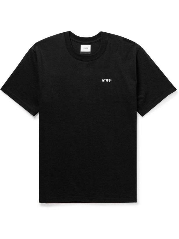 Photo: WTAPS - Logo-Print Cotton-Jersey T-Shirt - Black