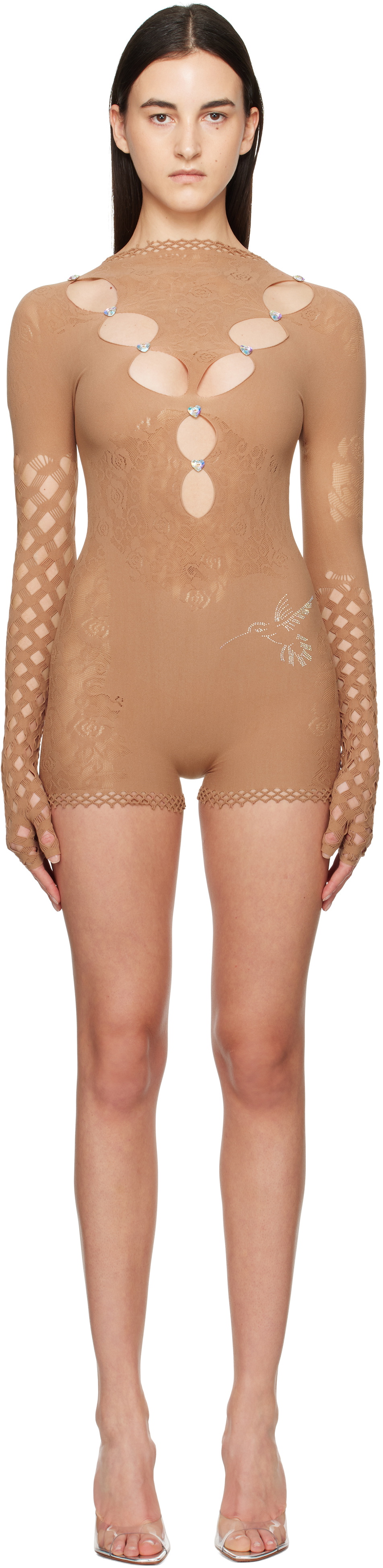 Poster Girl Brown River Bodysuit